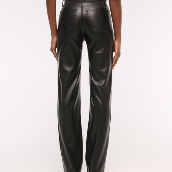 Abercrombie & Fitch 90s Relaxed Leather Pant - Picture 4 of 5